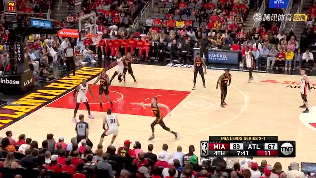 【2022年04月25日 热火vs老鹰集锦】内线称雄 阿德巴约力压两人补扣建功