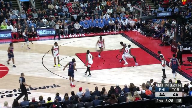 【2022年04月29日 76人vs猛龙集锦】这底盘也是真不稳 哈登喂饼恩比德上篮取分