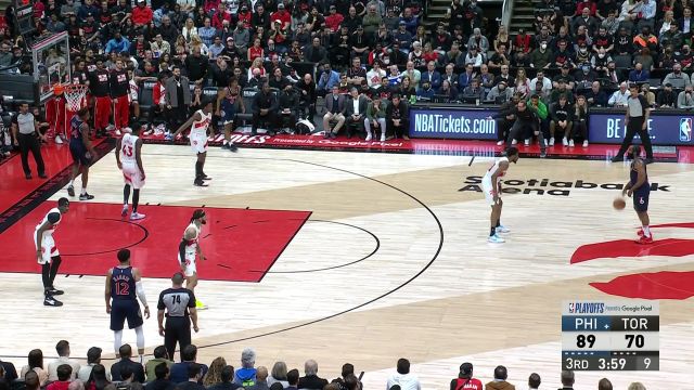 【2022年04月29日 76人vs猛龙集锦】招牌动作一击必中 哈登撤步三分清脆刷网