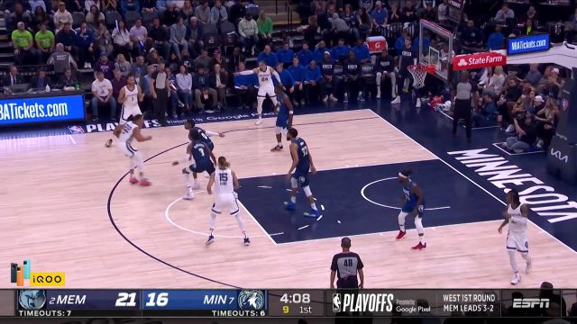 【2022年04月30日 灰熊vs森林狼集锦】提早建立优势 布鲁克斯贝恩下起三分雨