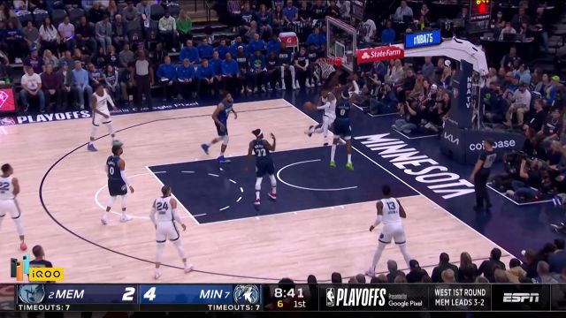 【2022年04月30日 灰熊vs森林狼集锦】灰熊耐心传导 杰克逊底线三分穿心