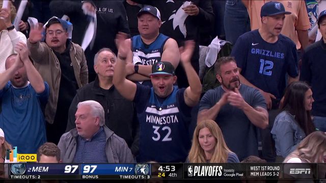 【2022年04月30日 灰熊vs森林狼集锦】关键时刻防守立功 贝弗利制造狄龙进攻犯规六犯下场