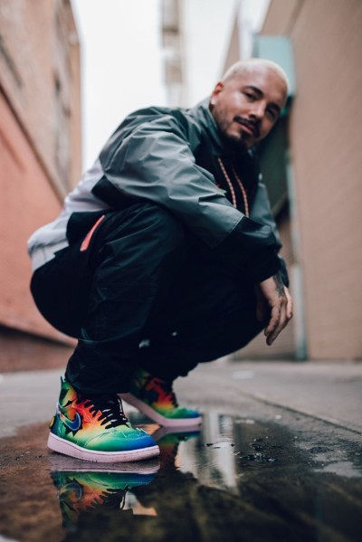 彩虹扎染Air Jordan 1 Retro High J Balvin