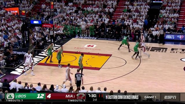 【2022年05月18日 凯尔特人vs热火集锦】兼具力量、技巧和耐心！巴特勒挤开格威双手暴扣