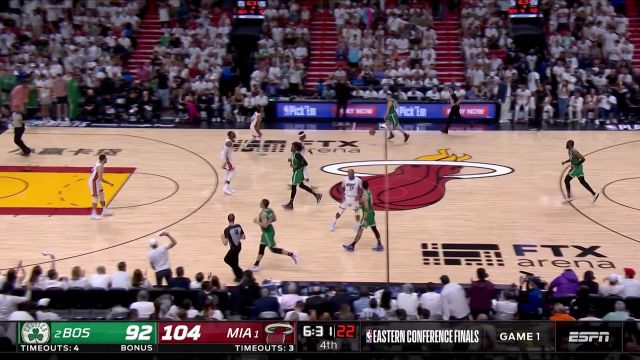 【2022年05月18日 凯尔特人vs热火集锦】化身勇士队 塔克斯特鲁斯两记三分稳住局面