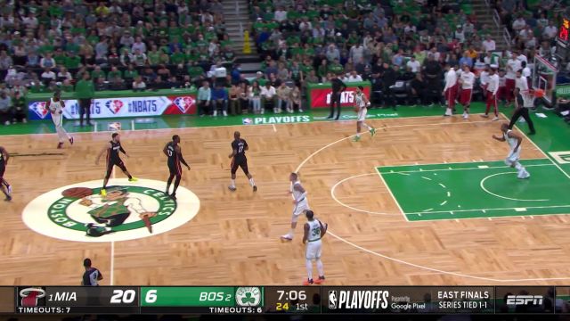 【2022年05月22日 热火vs凯尔特人集锦】处处都是进攻点！阿德巴约强杀篮下转身攻筐再取两分