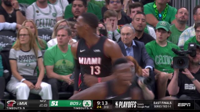 【2022年05月22日 热火vs凯尔特人集锦】肩挑大梁！阿德巴约挺身而出连续冲击禁区得分