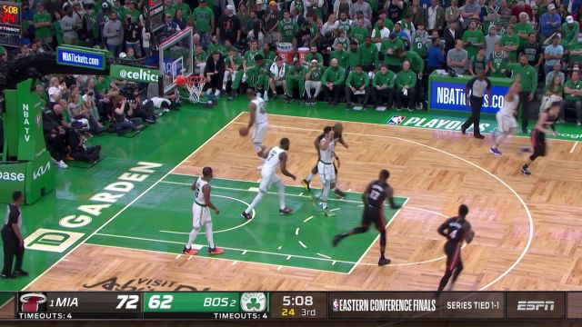 【2022年05月22日 热火vs凯尔特人集锦】不能掉链子！洛瑞漂移急停风骚跳投命中关键球