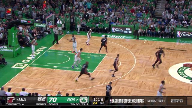 【2022年05月22日 热火vs凯尔特人集锦】是时候表演真正的技术了 塔克底角无解三分手起刀落