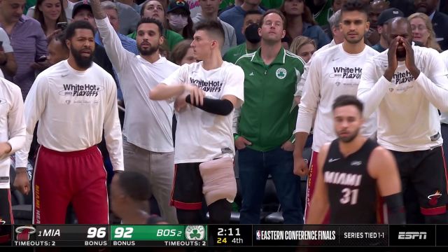 【2022年05月22日 热火vs凯尔特人集锦】热火队集锦：阿德巴约肩挑大梁率队取胜