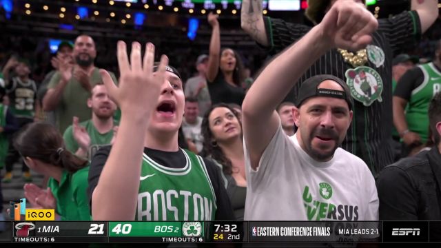 【2022年05月24日 热火vs凯尔特人集锦】双人围堵又如何？布朗单骑闯关空中换手上篮打进