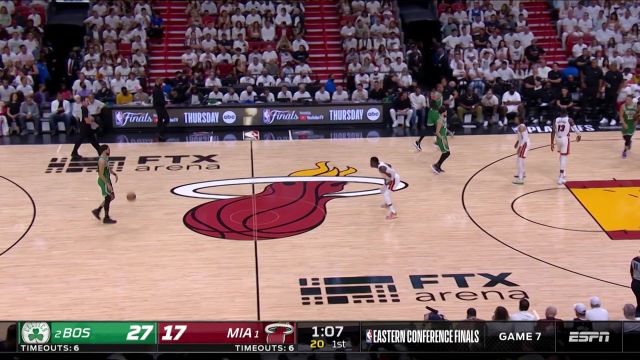 【2022年05月30日 凯尔特人vs热火集锦】外线大炮一个接一个！塔图姆三分线无视防守干拔命中