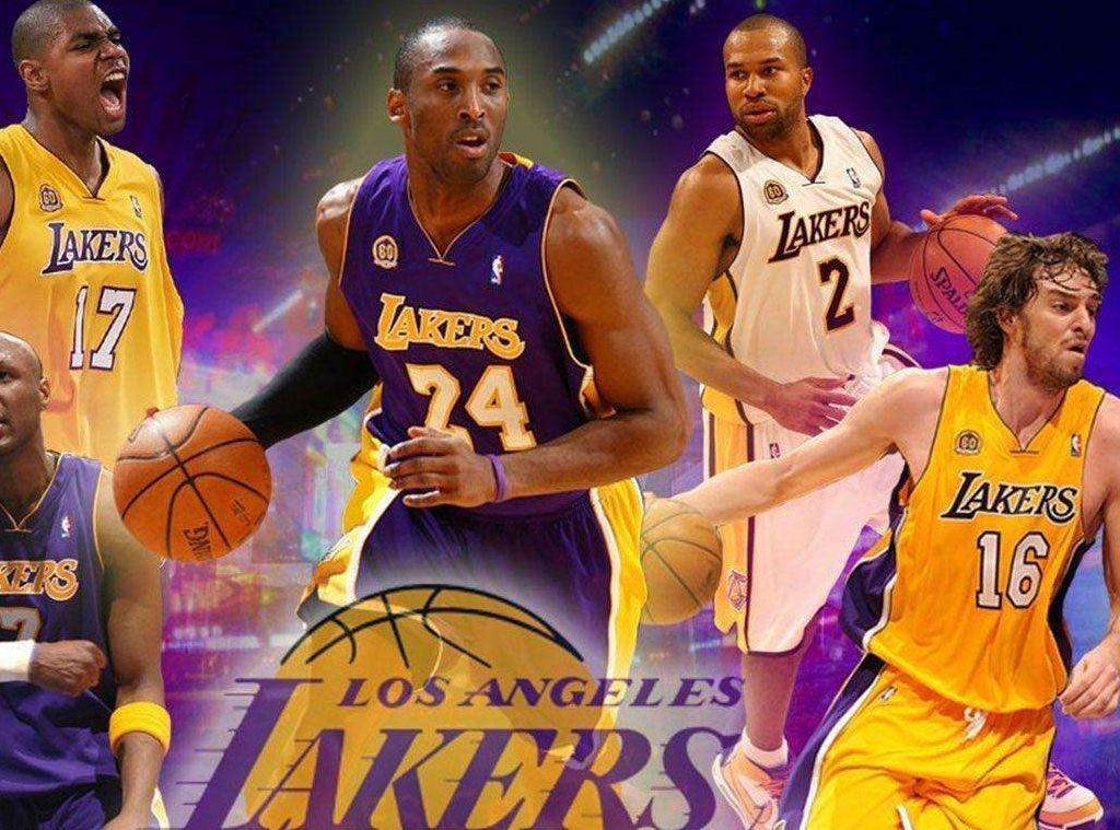 NBA湖人高清电脑壁纸 詹姆斯科比湖人时期壁纸合集（B56）