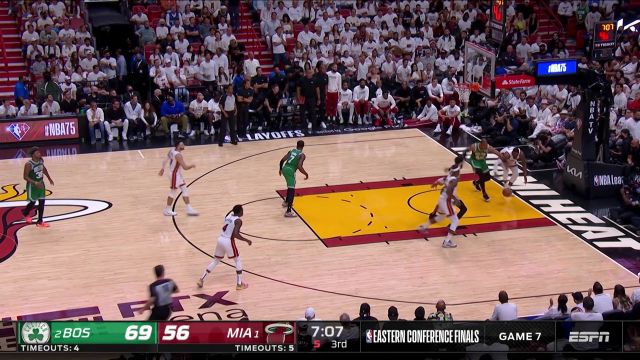 【2022年05月30日 凯尔特人vs热火集锦】干就完了！阿德巴约翻身干拔压时命中