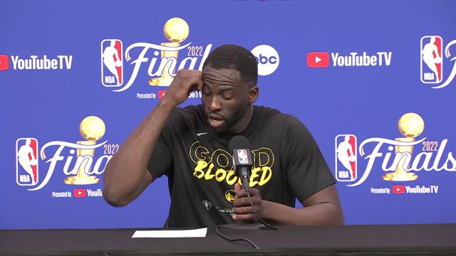 【2022年06月03日 凯尔特人vs勇士集锦】格林赛后新闻发布会 丝毫不担心球队回去回看录像总结