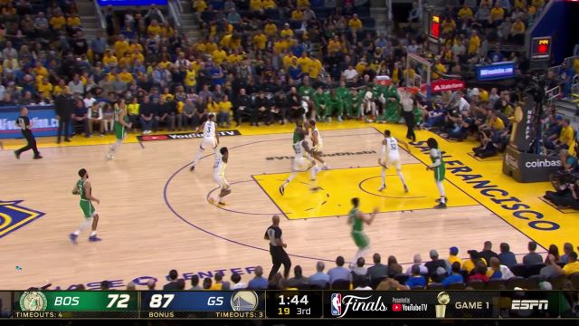 【2022年06月03日 凯尔特人vs勇士集锦】自己的锅自己补 塔图姆空位三分不进抢断普尔助布朗偷鸡得手