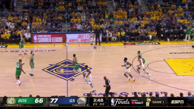 【2022年06月03日 凯尔特人vs勇士集锦】手感终于复苏 普尔突施冷箭弧顶三分命中