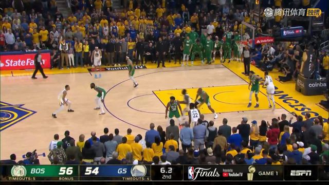 【2022年06月03日 凯尔特人vs勇士集锦】脚步踉跄但还能干扰到！主播连续感慨：向霍福德致敬！