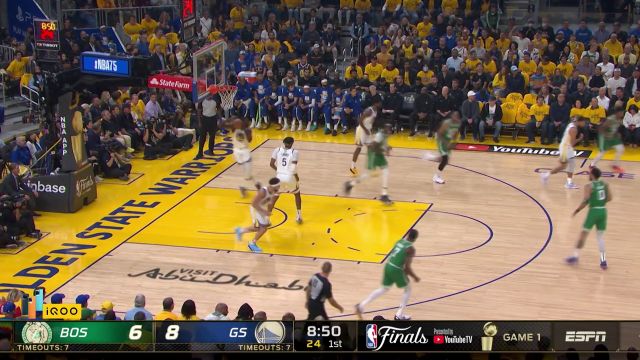 【2022年06月03日 凯尔特人vs勇士集锦】谁说我投篮不行？聪明哥手感火热连中两记三分球