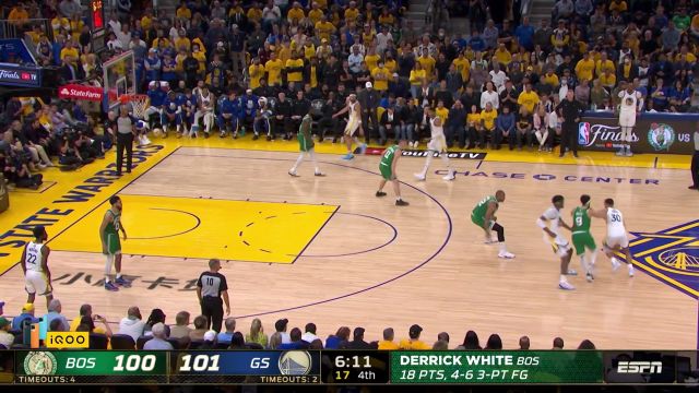 【2022年06月03日 凯尔特人vs勇士集锦】这脚步看的人如痴如醉 库里梦幻脚步晃晕怀特上篮打进