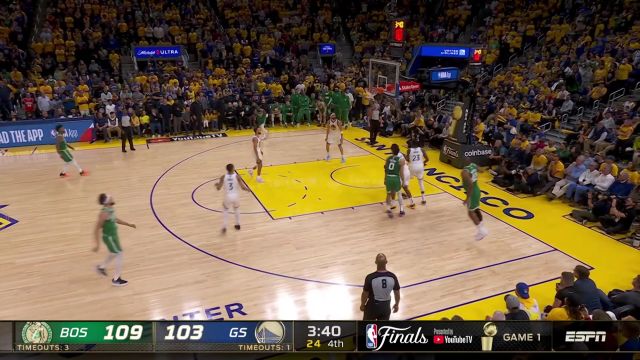 【2022年06月03日 凯尔特人vs勇士集锦】全民皆兵！ 绿军一波17-0逆转勇士锁定胜局