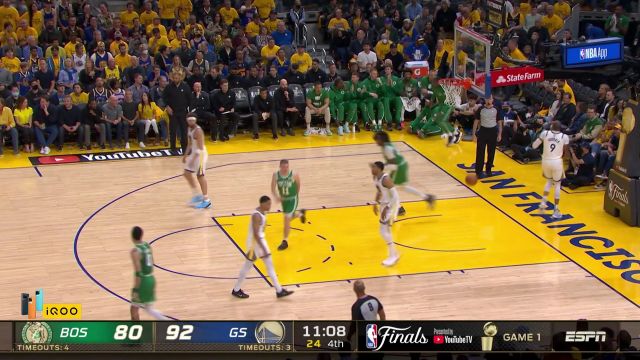 【2022年06月03日 凯尔特人vs勇士集锦】今儿绿军最靓的仔 布朗先发制人第四节回来连砍五分