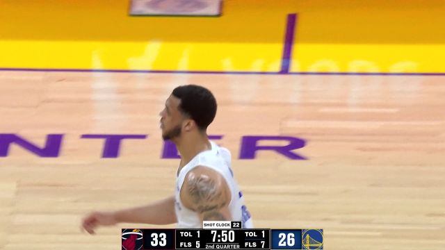 【2022年07月06日 勇士vs热火集锦】桑托斯击地妙传撕裂防线 威韦瑟斯彭上演华丽拉杆技惊四座