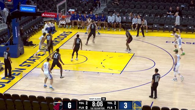 【2022年07月06日 勇士vs热火集锦】底角突施冷箭 穆迪接球三分开火正中靶心