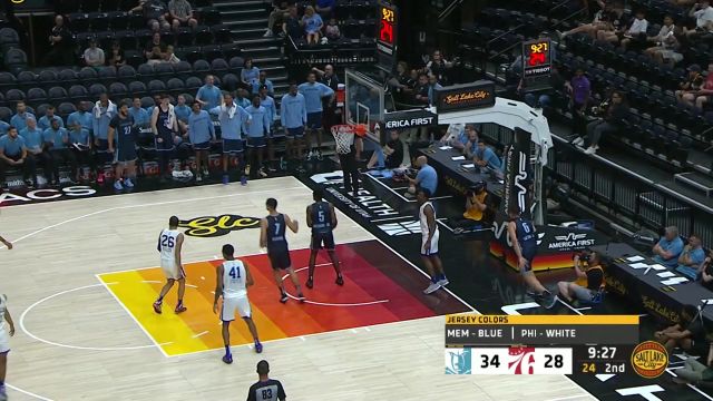 【2022年07月06日 灰熊vs76人集锦】篮下小霸王！“网红球员”小洛夫顿封盖+强杀展惊人实力