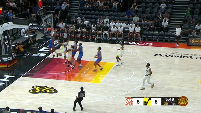 【2022年07月06日 雷霆vs爵士集锦】常规赛首发打夏联？雷霆吉迪连线阿隆维金斯反击暴扣