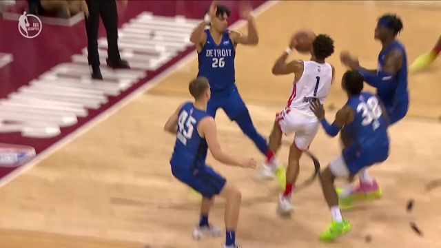 【2022年07月10日 活塞vs奇才集锦】活塞105-99奇才 艾维伤退活塞七人上双力克奇才