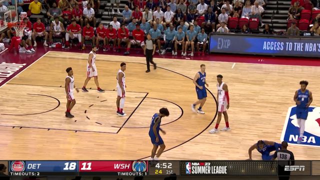 【2022年07月10日 活塞vs奇才集锦】夏季联赛也下黑手？ 五号秀艾维遭恶犯崴脚退场