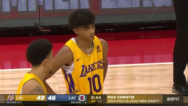 【2022年07月13日 湖人vs快船集锦】秀天赋时刻 克里斯蒂空中漫步漂移打板