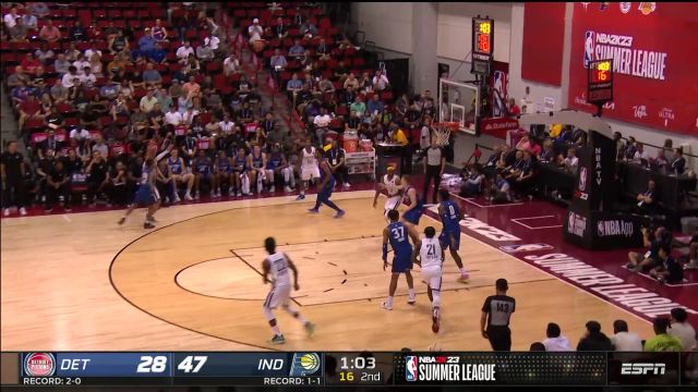 【2022年07月13日 活塞vs步行者集锦】布拉克斯顿-基四分位长传 摩尔接球上篮完美终结