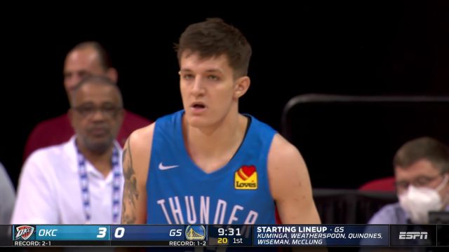 【2022年07月16日 雷霆vs勇士集锦】先来试试手感！威廉姆斯突破不成回传克雷伊奇三分入网