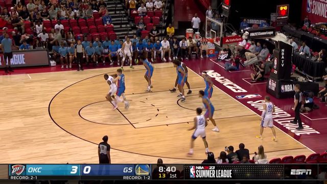 【2022年07月16日 雷霆vs勇士集锦】一点机会都不放过！怀斯曼篮下1v3抢板补扣助队开张