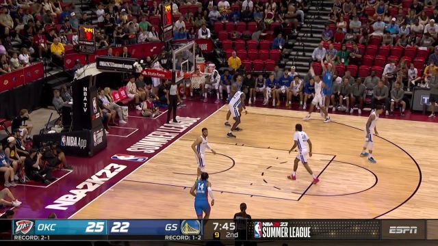 【2022年07月16日 雷霆vs勇士集锦】任你怎么防！沃特斯点飞防守横移三分直击靶心