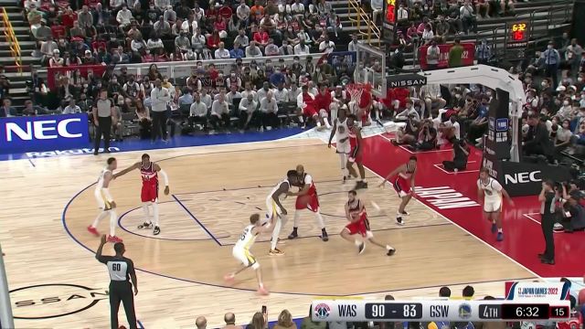 【2022年10月02日 奇才vs勇士集锦】进攻端异常兴奋！麦克朗三分射箭将比分缩小