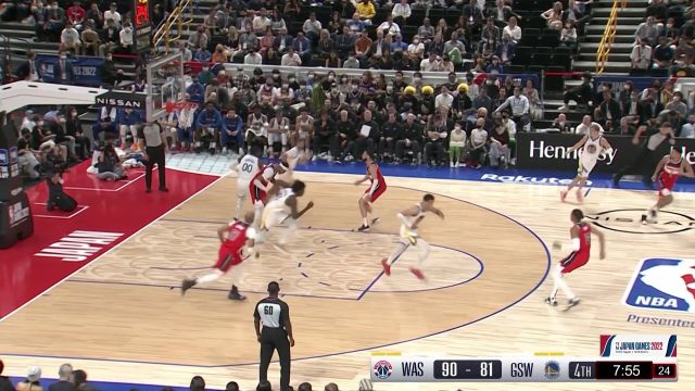 【2022年10月02日 奇才vs勇士集锦】尽显运动天赋！库明加单刀直入高难度打板命中