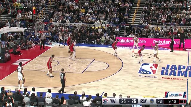 【2022年10月02日 奇才vs勇士集锦】都是小case！怀斯曼里突外投连拿五分秀翻板凳席