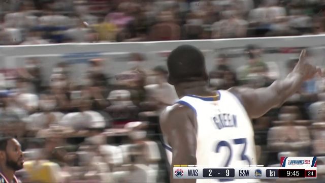 【2022年10月02日 奇才vs勇士集锦】打你个猝不及防！格林基地助飞维金斯空切暴扣