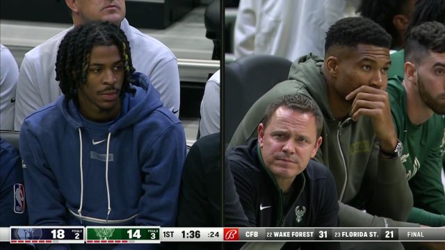 【2022年10月02日】灰熊vs雄鹿第1节英文原声回放