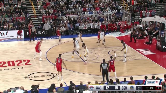 【2022年10月02日 奇才vs勇士集锦】八村垒vs勇士集锦 11分10篮板极限2+1一展腰腹力量