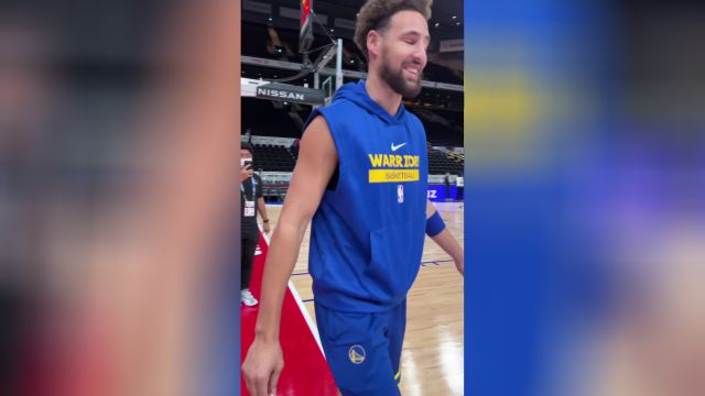 【2022年10月02日 奇才vs勇士集锦】忙碌的热身环节！库里三分神准克莱给球迷亲切签名