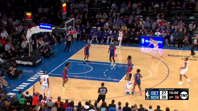 【2022年10月05日 活塞vs尼克斯集锦】活塞96-117尼克斯 巴雷特21+5携手布伦森首秀16+5大胜活塞