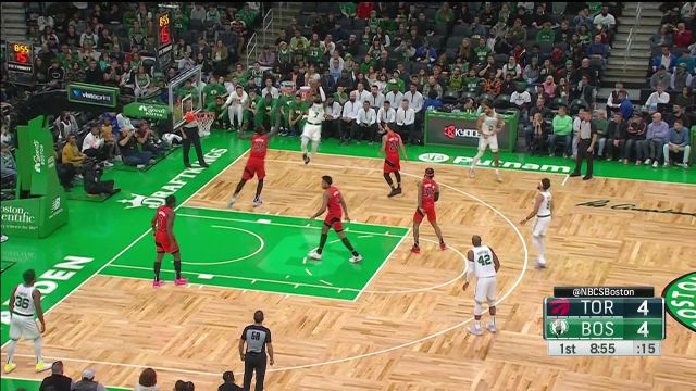 【2022年10月06日 猛龙vs凯尔特人集锦】干净又卫生！白老师反击精准切球抓帽范乔丹