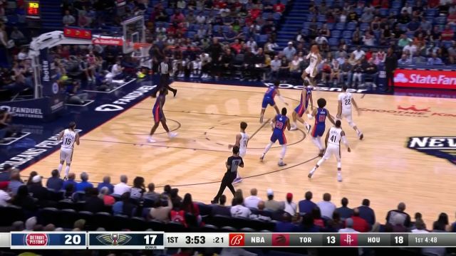 【2022年10月08日 活塞vs鹈鹕集锦】老六就是能跑！阿尔瓦拉多抛投得手