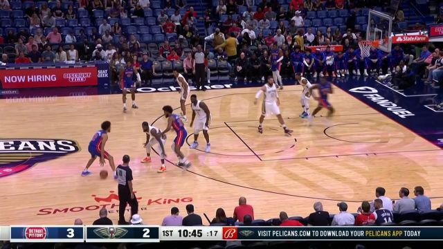 【2022年10月08日 活塞vs鹈鹕集锦】老哥这是要疯啊！萨迪克贝连续命中超远三分弹无虚发