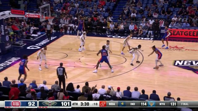 【2022年10月08日 活塞vs鹈鹕集锦】状元郎的天赋不是闹的！坎宁安埋伏外线三分穿心