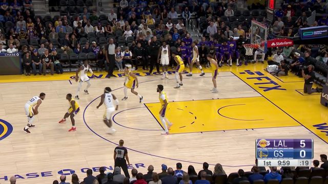 【2022年10月10日 湖人vs勇士集锦】脚踩莲花云淡风轻 库里灵巧正面打板抛投命中